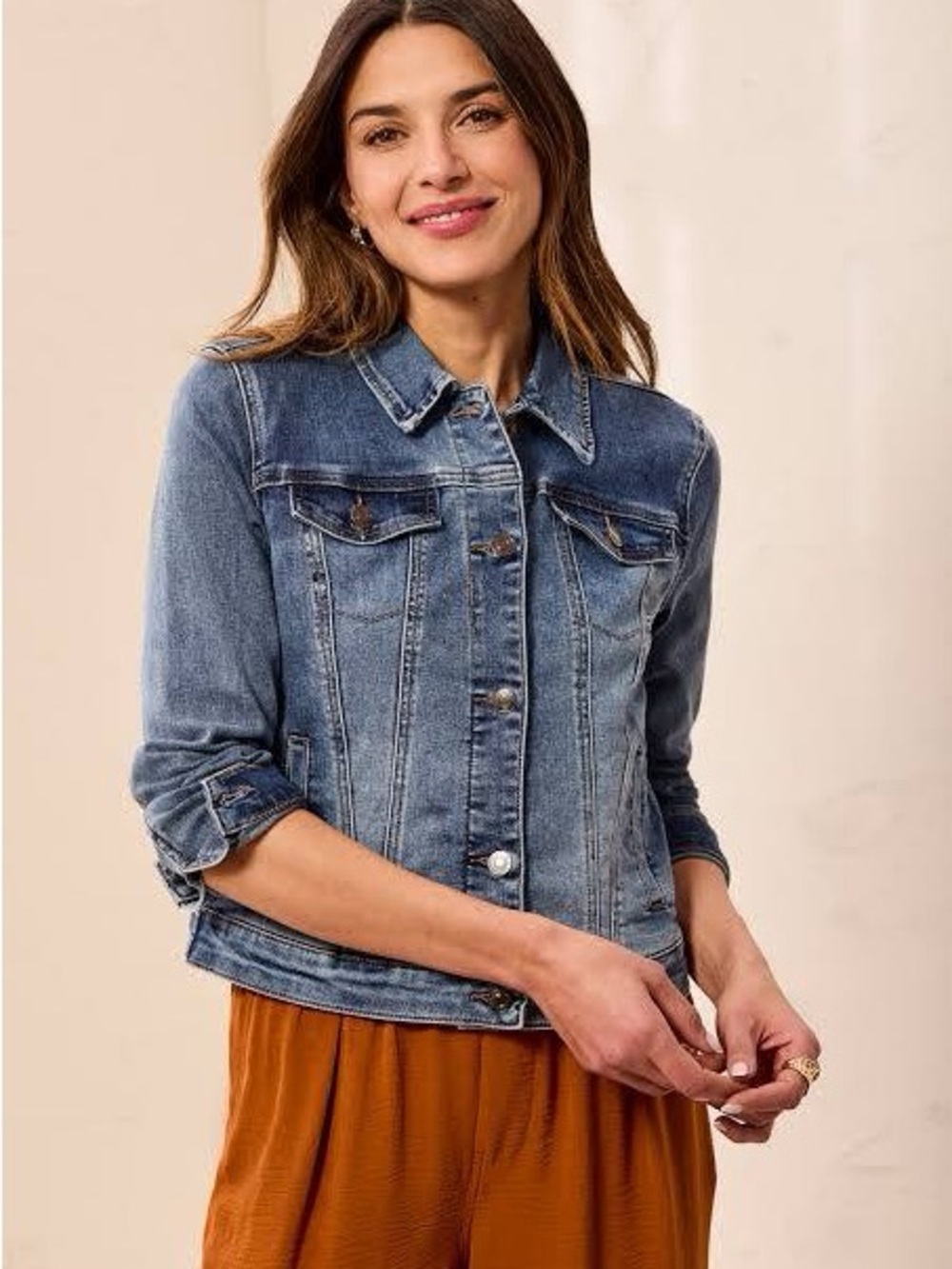 Tribal Stretch-Extensible Denim Jacket